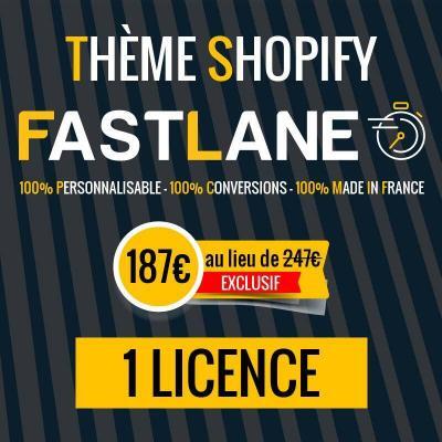 Thème Fastlane pour Shopify, le must francophone